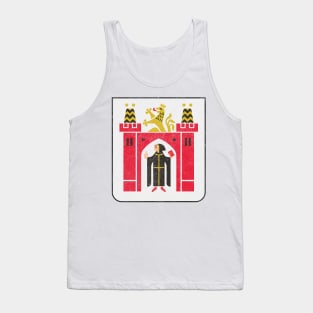 Munich / Germany Faded Style Coat of Arms Design Tank Top